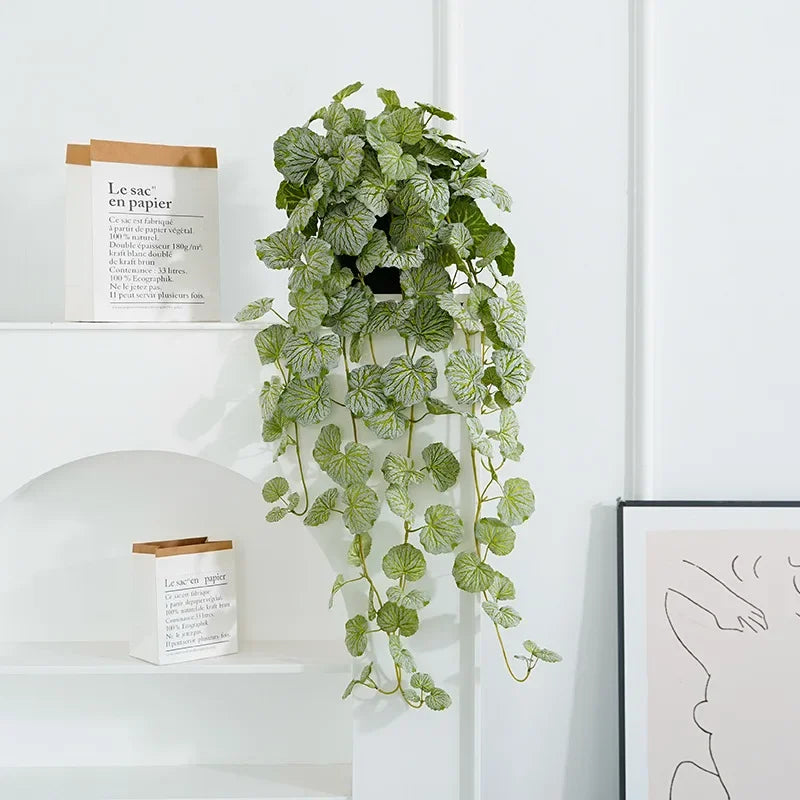  Hanging Potted Plant with Green Leaves for Home Decor and Indoor Gardens