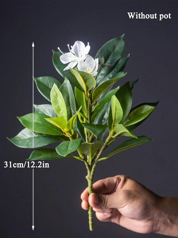 Realistic artificial azaleas indoor decor with vibrant leaves and flowers, ideal for home decoration