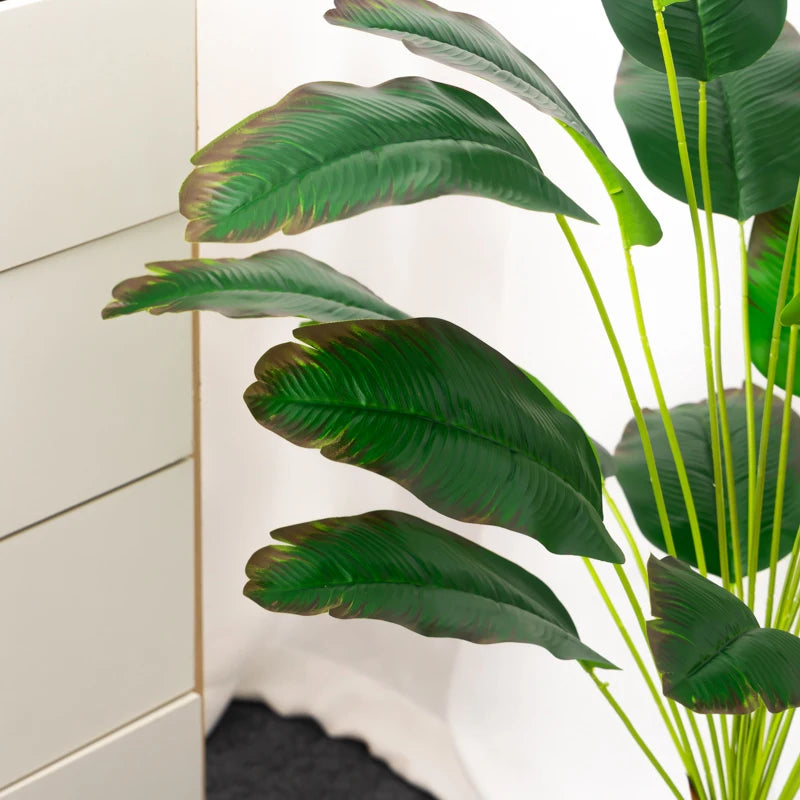 Decorative Green Tropical Leaf Plant for Home and Office Decor