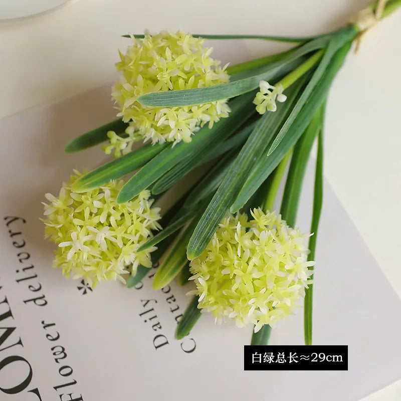 Mağazam artificial dandelion bouquet featuring vibrant yellow blooms and green foliage for home decor