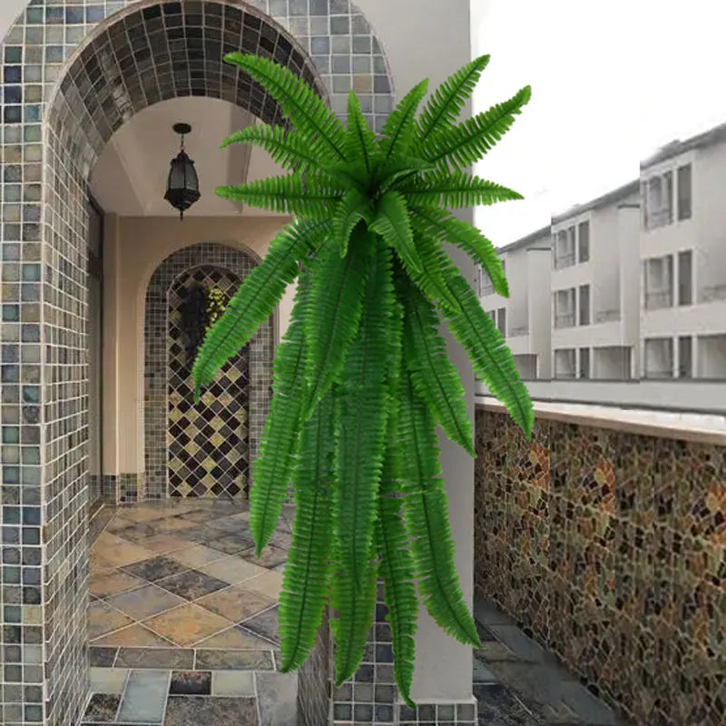 Lush Green Hanging Fern Plant from Mağazam for Indoor and Outdoor Decor