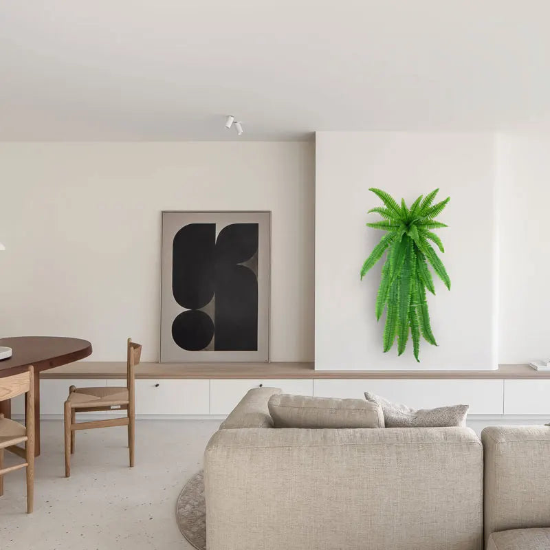Mağazam Artificial Green Fern Wall Decoration for Modern Home Interiors