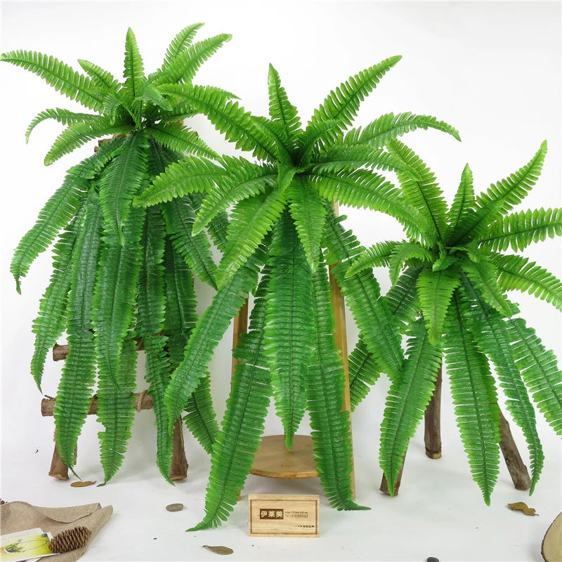 Lifelike Mağazam artificial ferns in various sizes for home decor and indoor plants