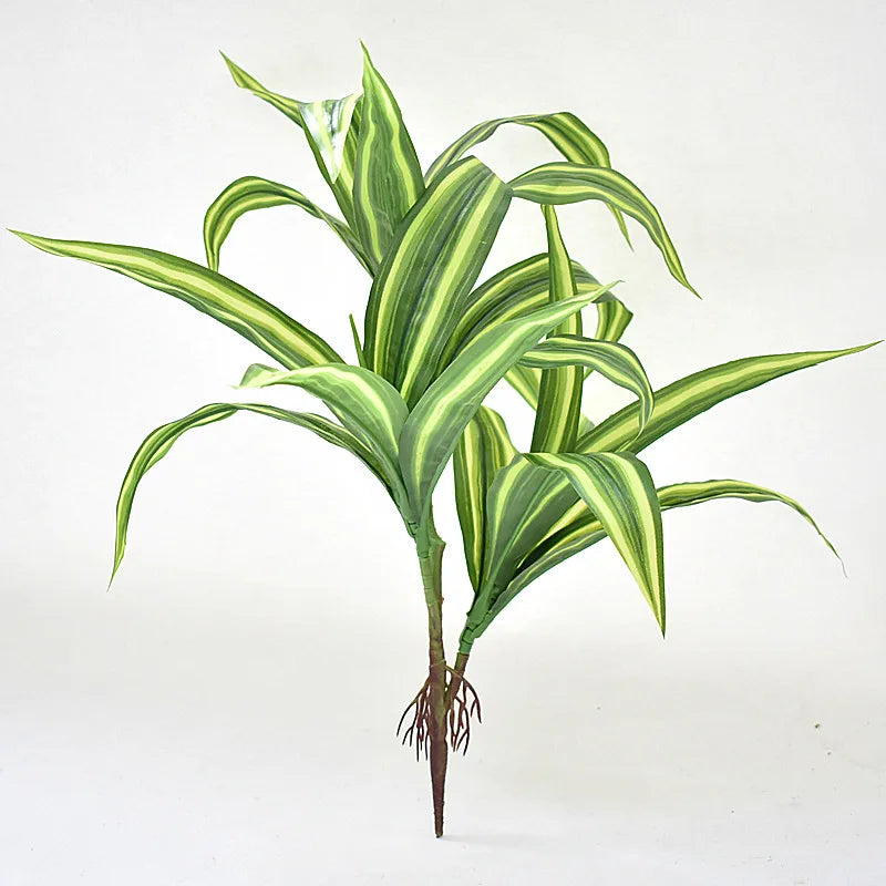 Artificial Potted Green and Yellow Leaf Plant from Mağazam for Home Decoration