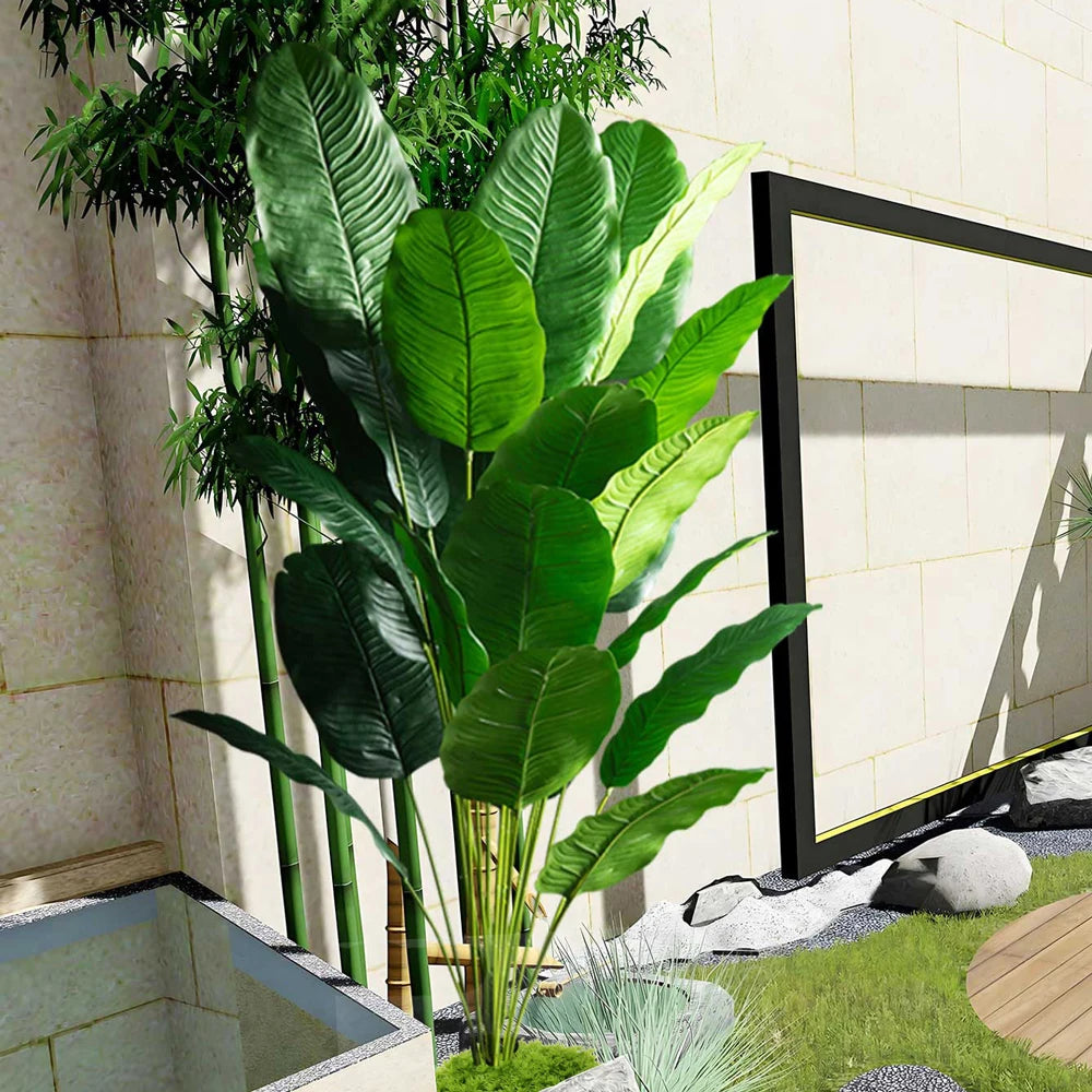  Indoor Decorative Plant with Lush Green Leaves for Enhancing Home Decor