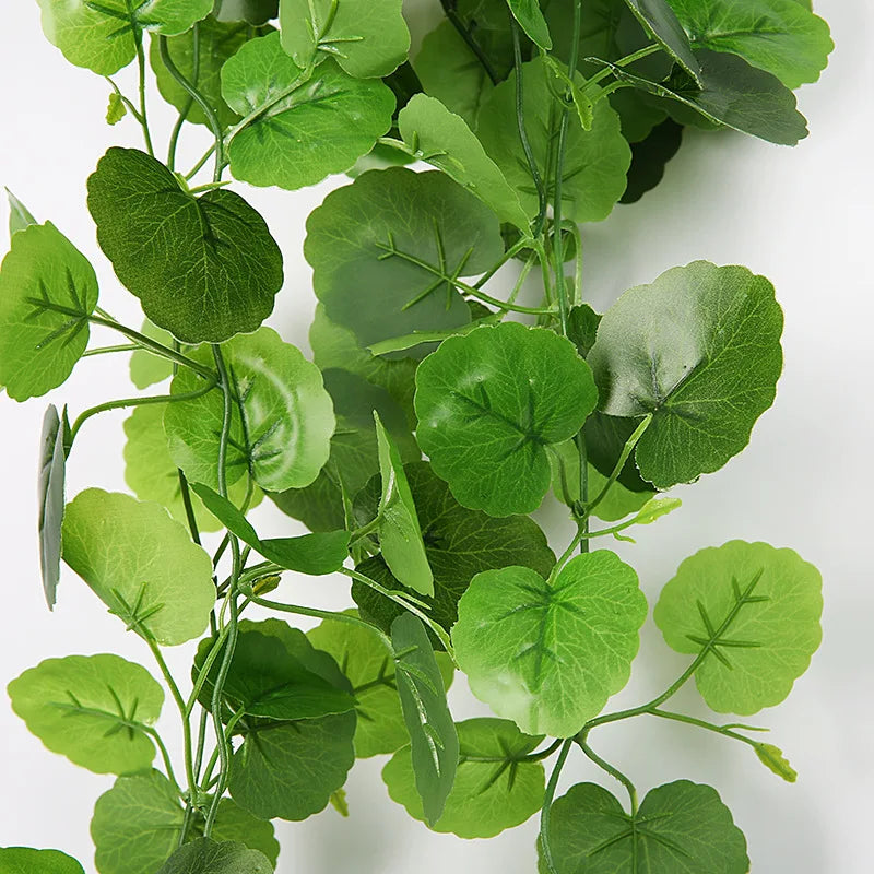 Artificial Green Vine Plant with Lush Leaves for Home Decor and Indoor Spaces