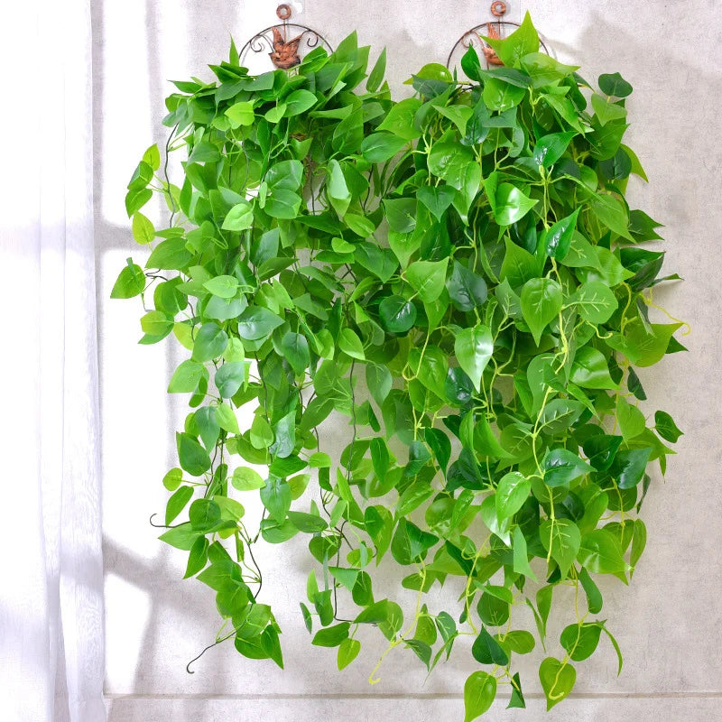 Artificial Potted Green Hanging Plants by Mağazam for Home Decor and Indoor Gardens