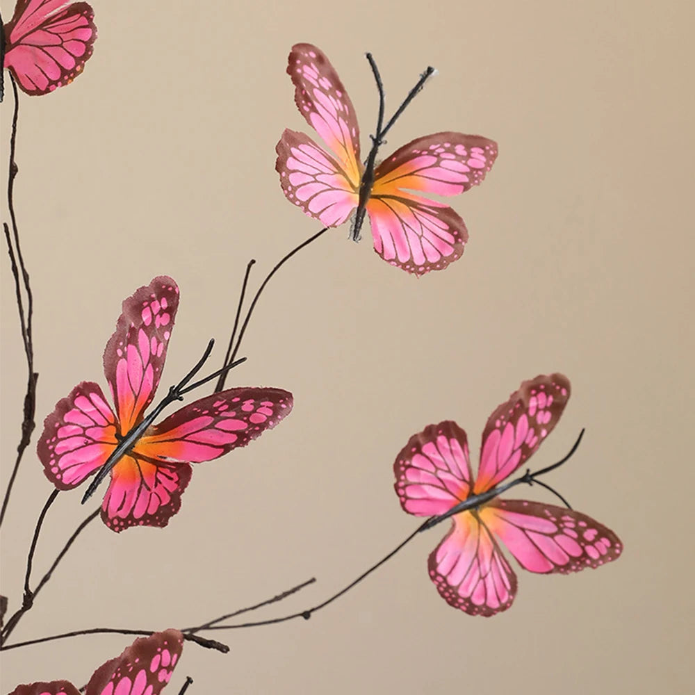 Colorful Pink Butterfly Wall Decor by Mağazam for Home and Office Decoration