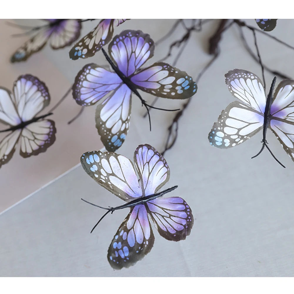 Decorative Mağazam Butterfly Wall Art in Purple and White for a Vibrant Home Decor Accent