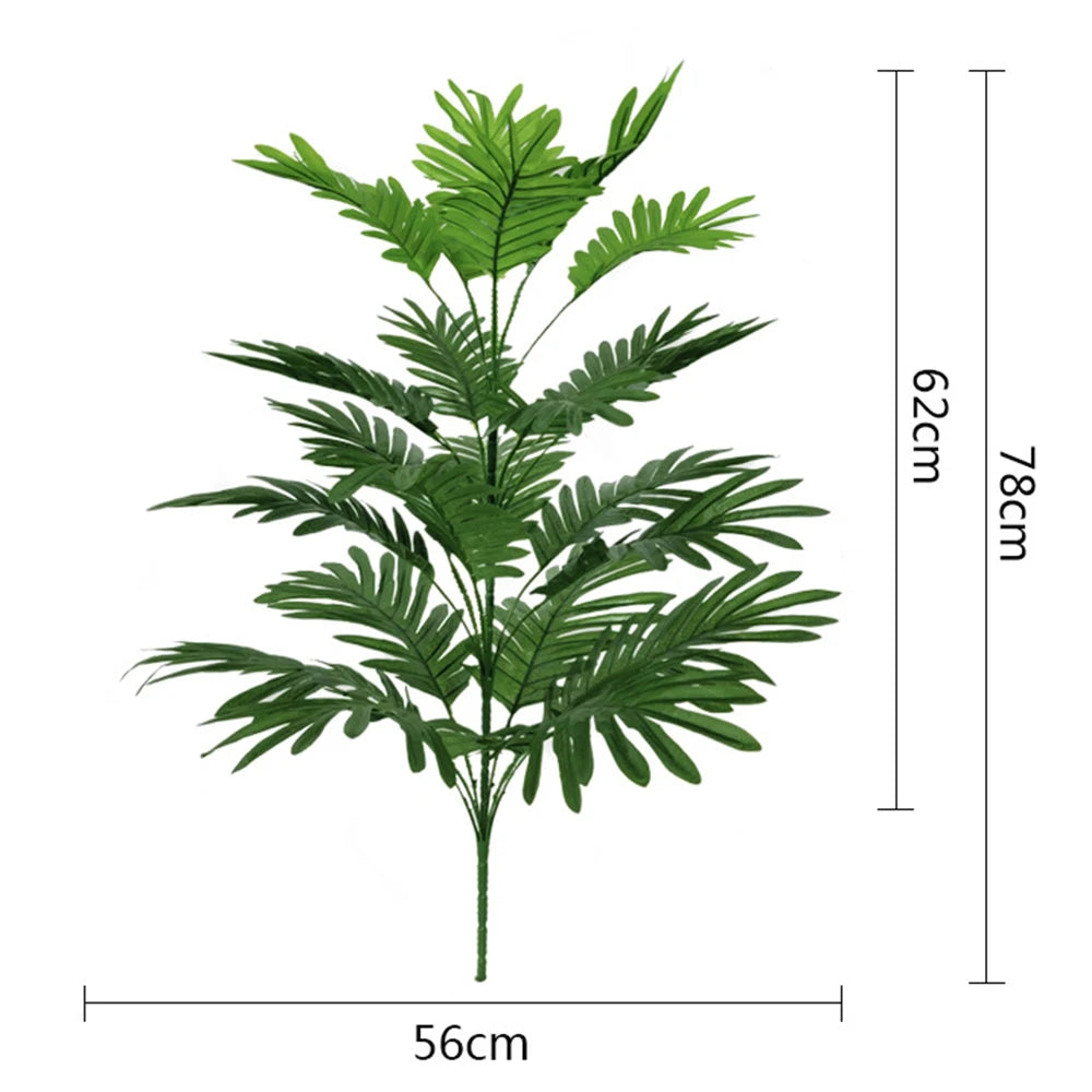 Artificial Green Palm Plant with Lush Leaves for Home Decor and Interior Styling