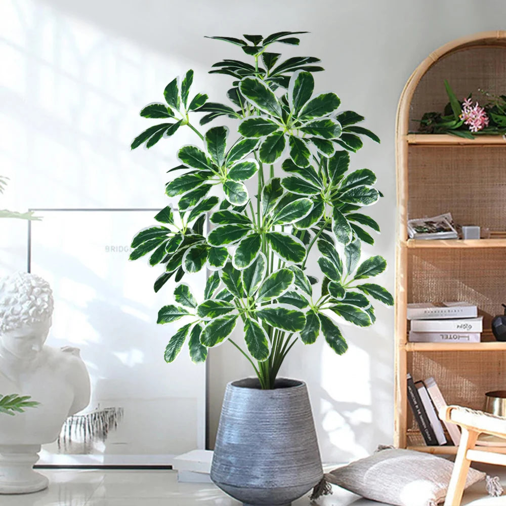 Artificial Potted Plant with Lush Green Leaves for Home Decoration