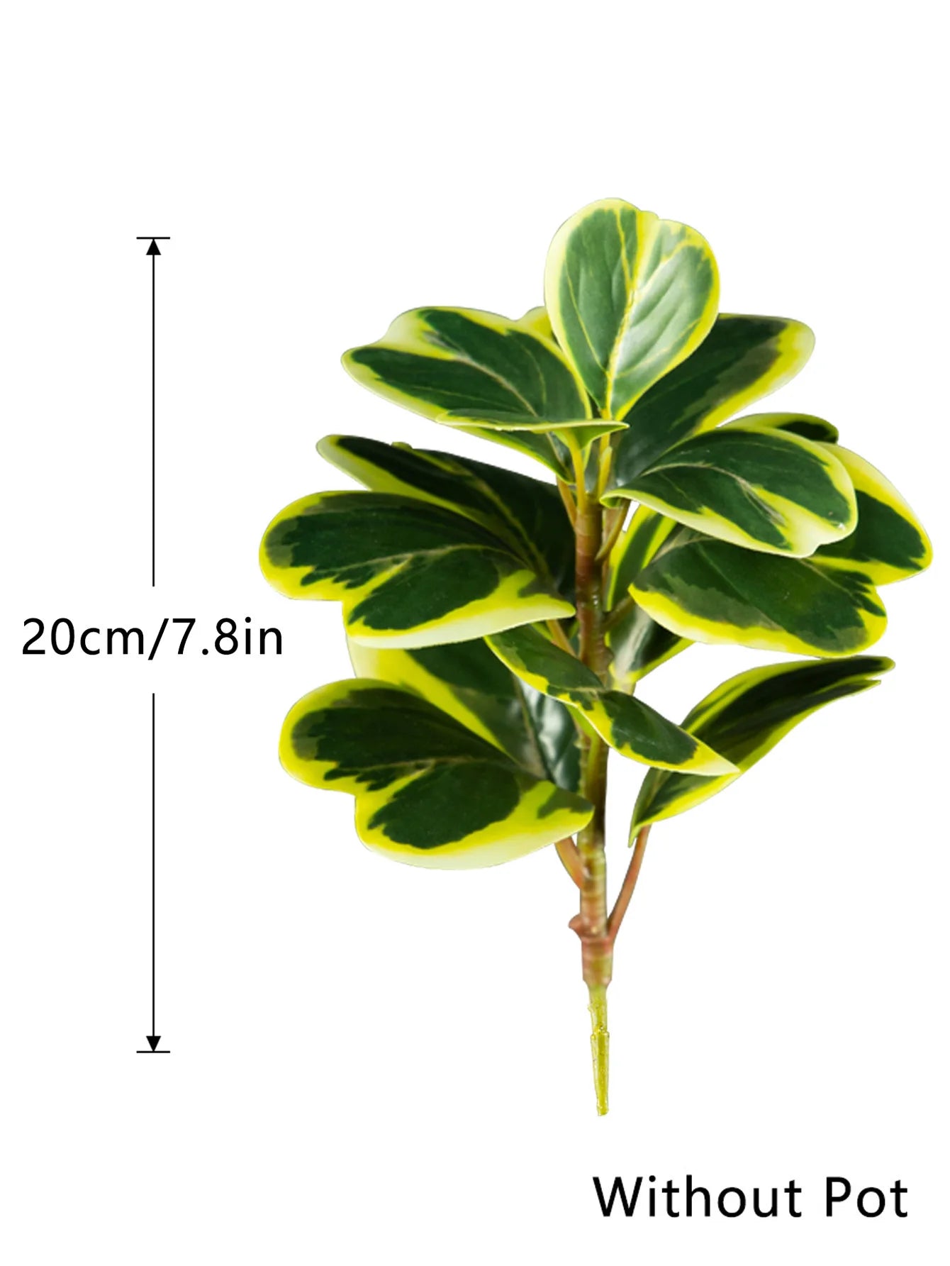fake succulent home decor plant measuring 20cm without pot, perfect for stylish interiors