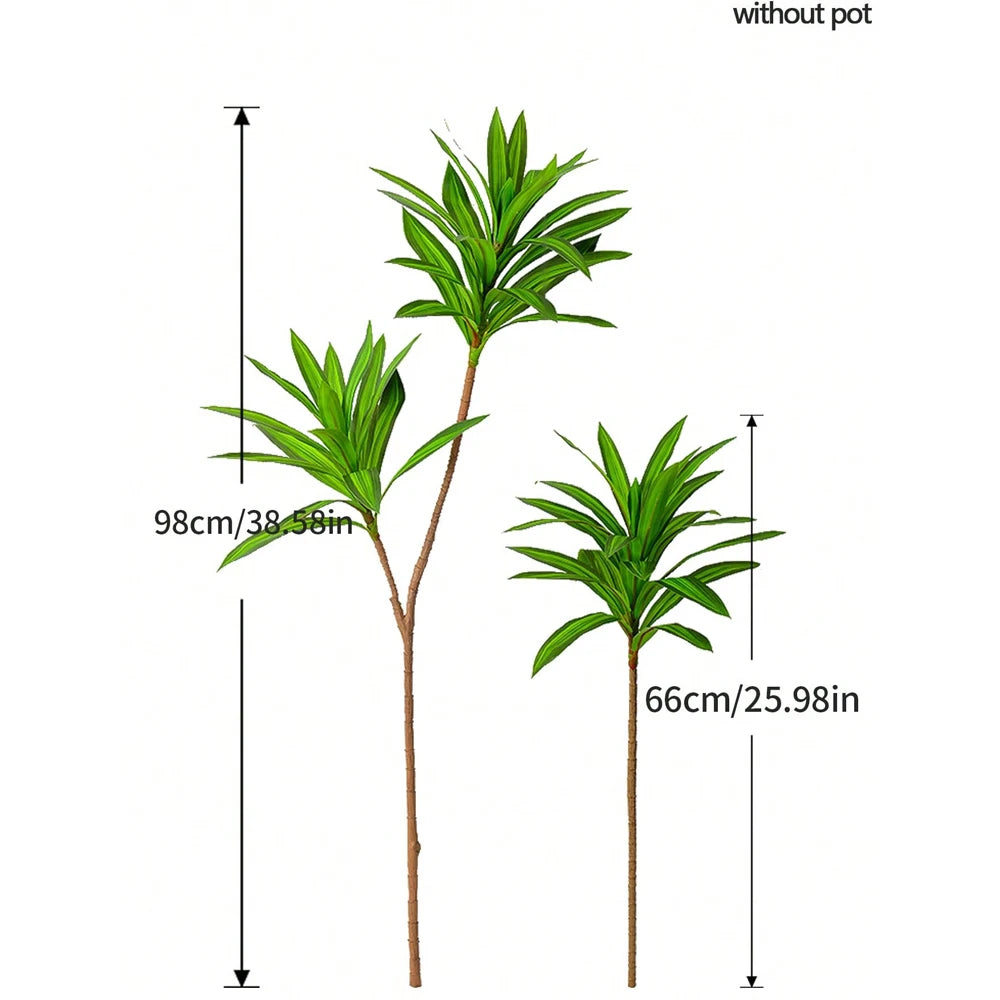 Faux Brazilwood Leaves Decorative Plant Stems for Home and Office Decor