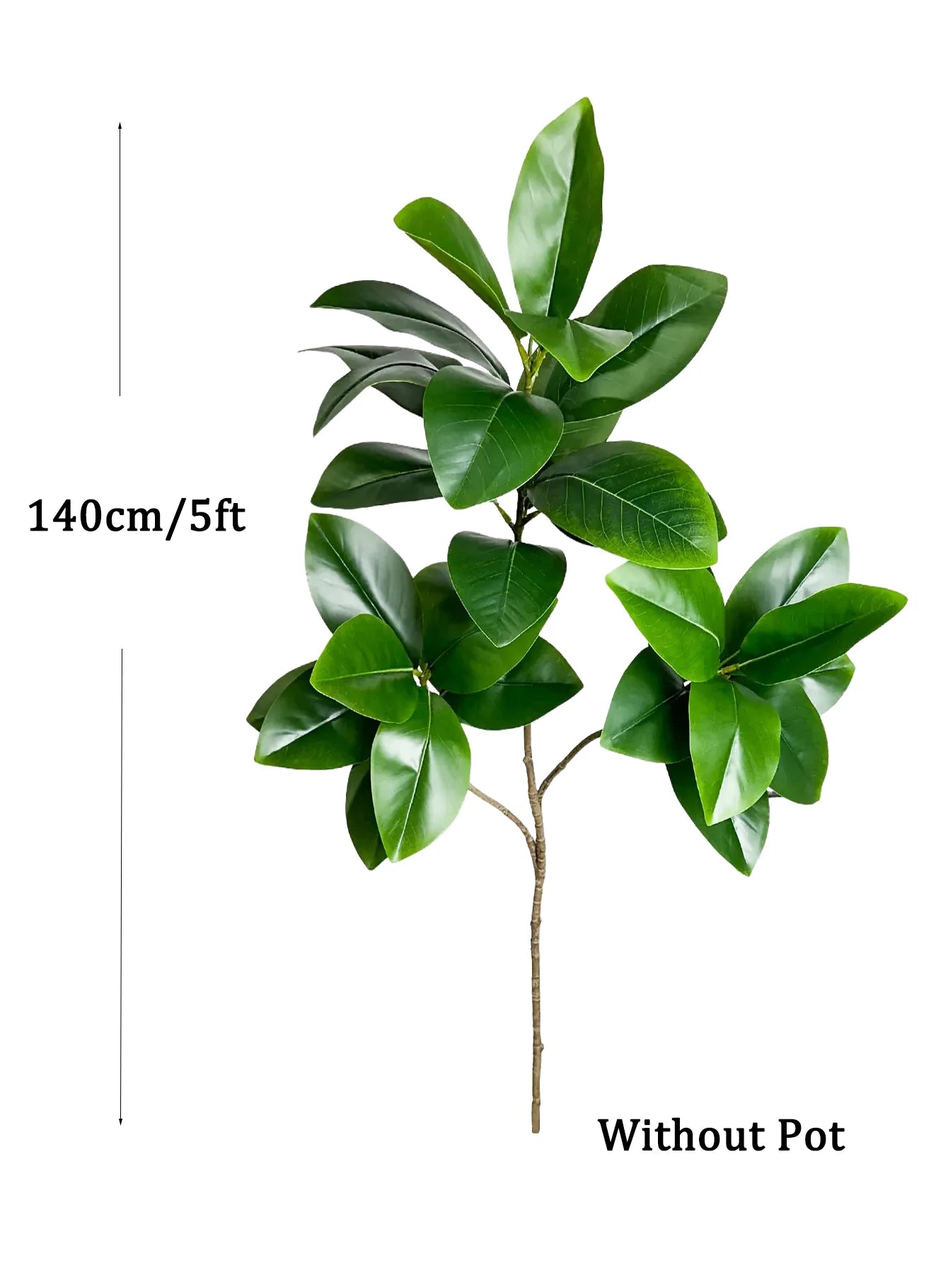 Artificial 5ft Magnoliatree with lush green leaves for home decor without pot