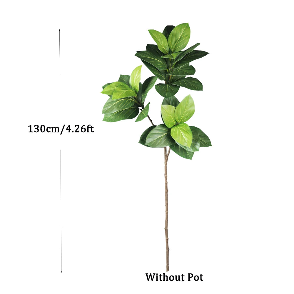 Artificial 130cm tall green plant from Mağazam featuring realistic leaves and a natural branch design.