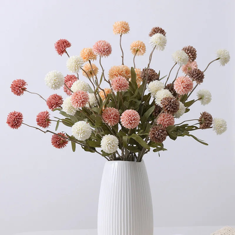 Decorative Artificial Flower Arrangements in Soft Pastel Colors for Home Decor