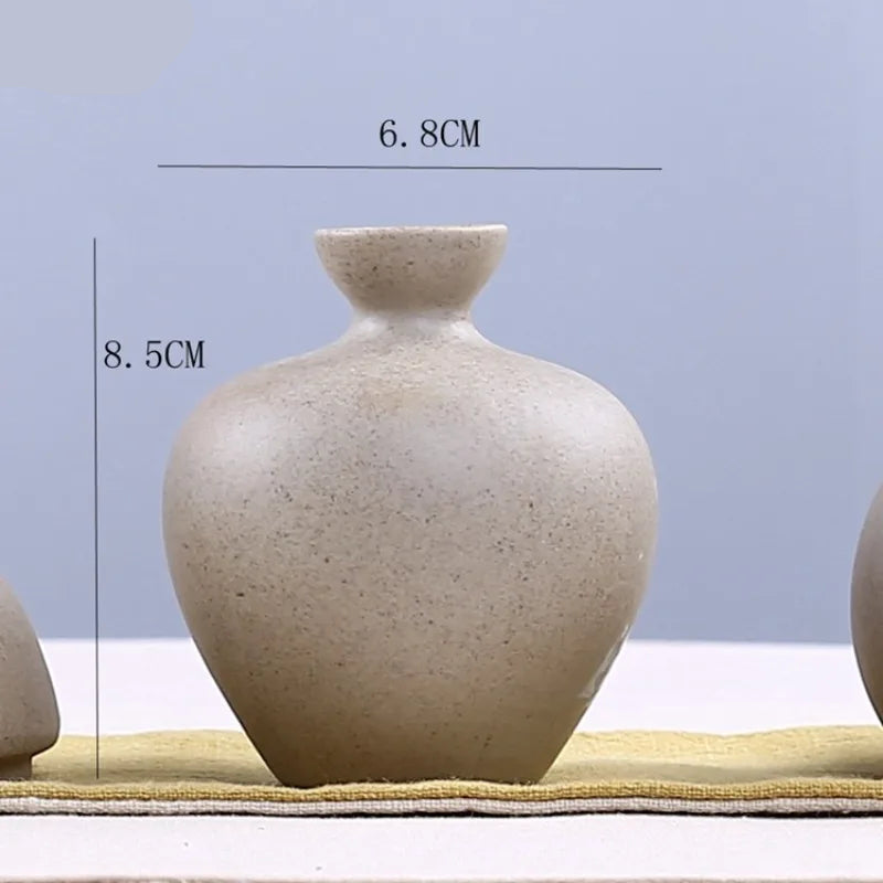 Set of grand ceramic vases in neutral tones, perfect for modern home decor and floral arrangements