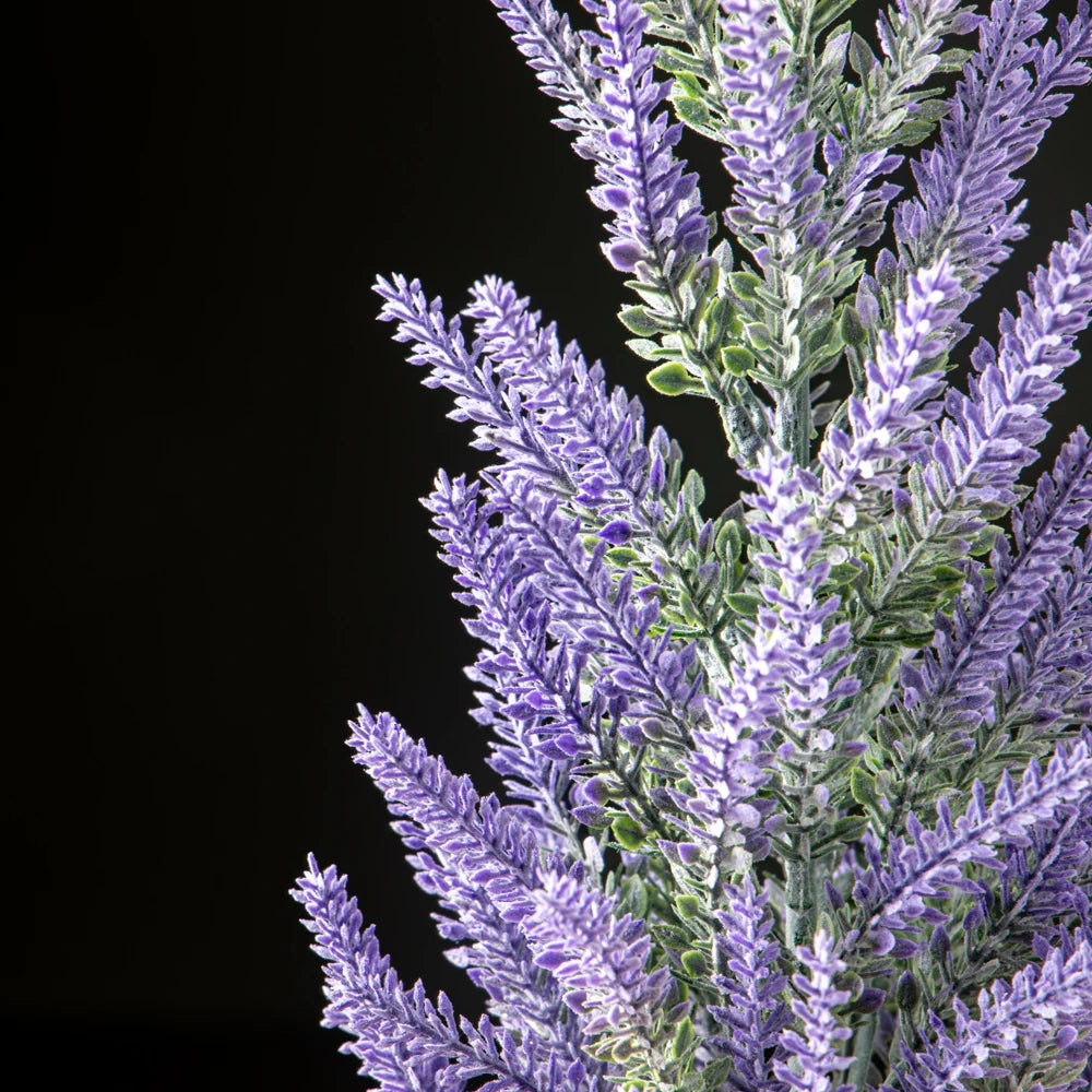 Artificial lavender plant with vibrant purple flowers and green foliage by Mağazam for home decor