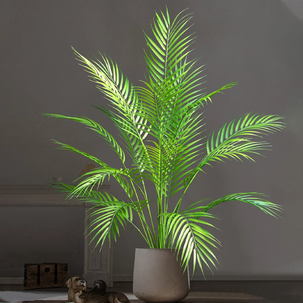 Artificial Mağazam Palm Plant in a Modern Pot for Lush Home Decor