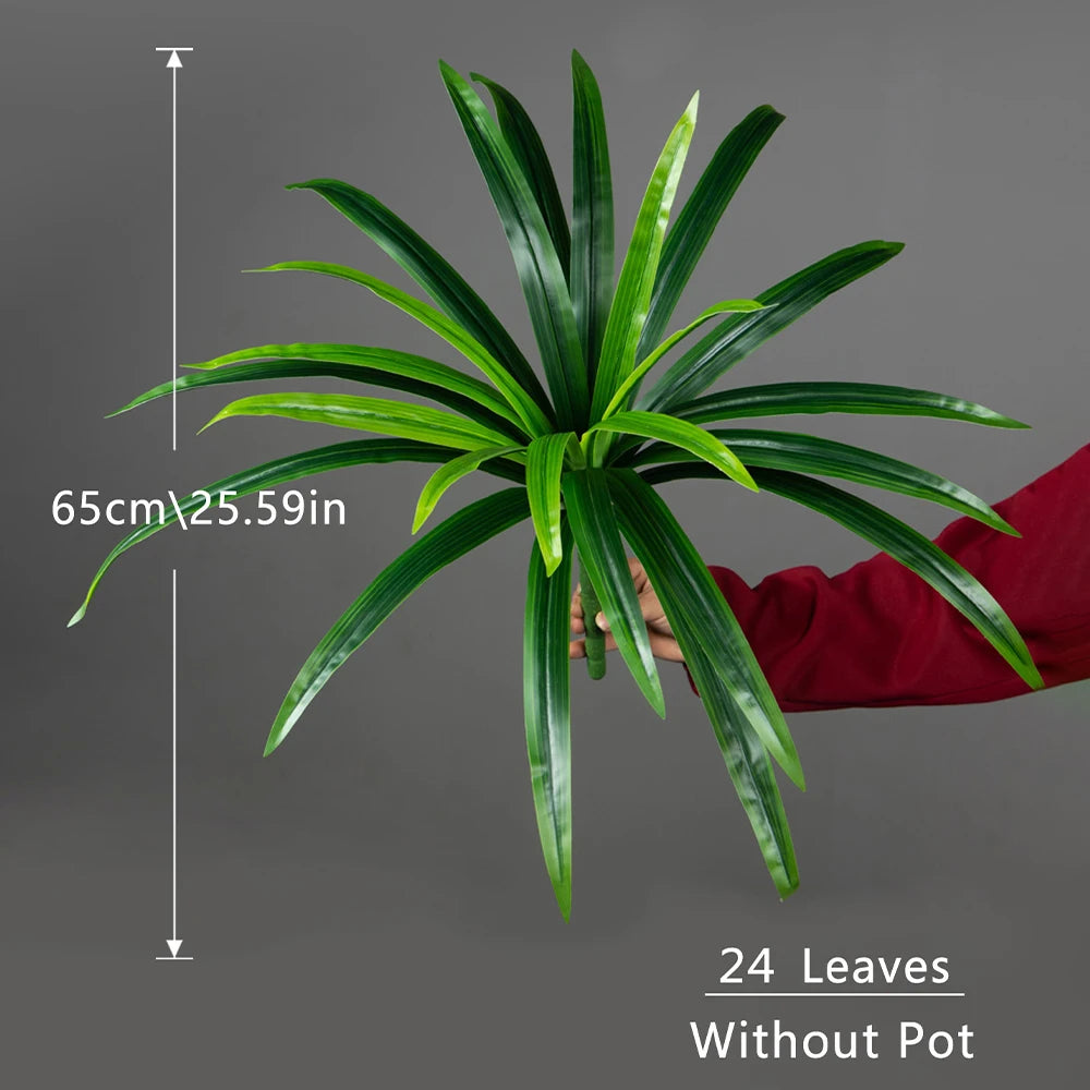 Artificial Plant with 24 Leaves, 65cm Tall, Perfect for Home Decoration