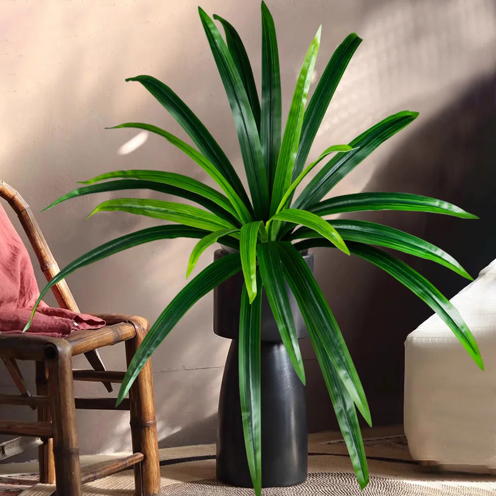 Artificial Potted Plant with Lifelike Green Leaves for Home Decor