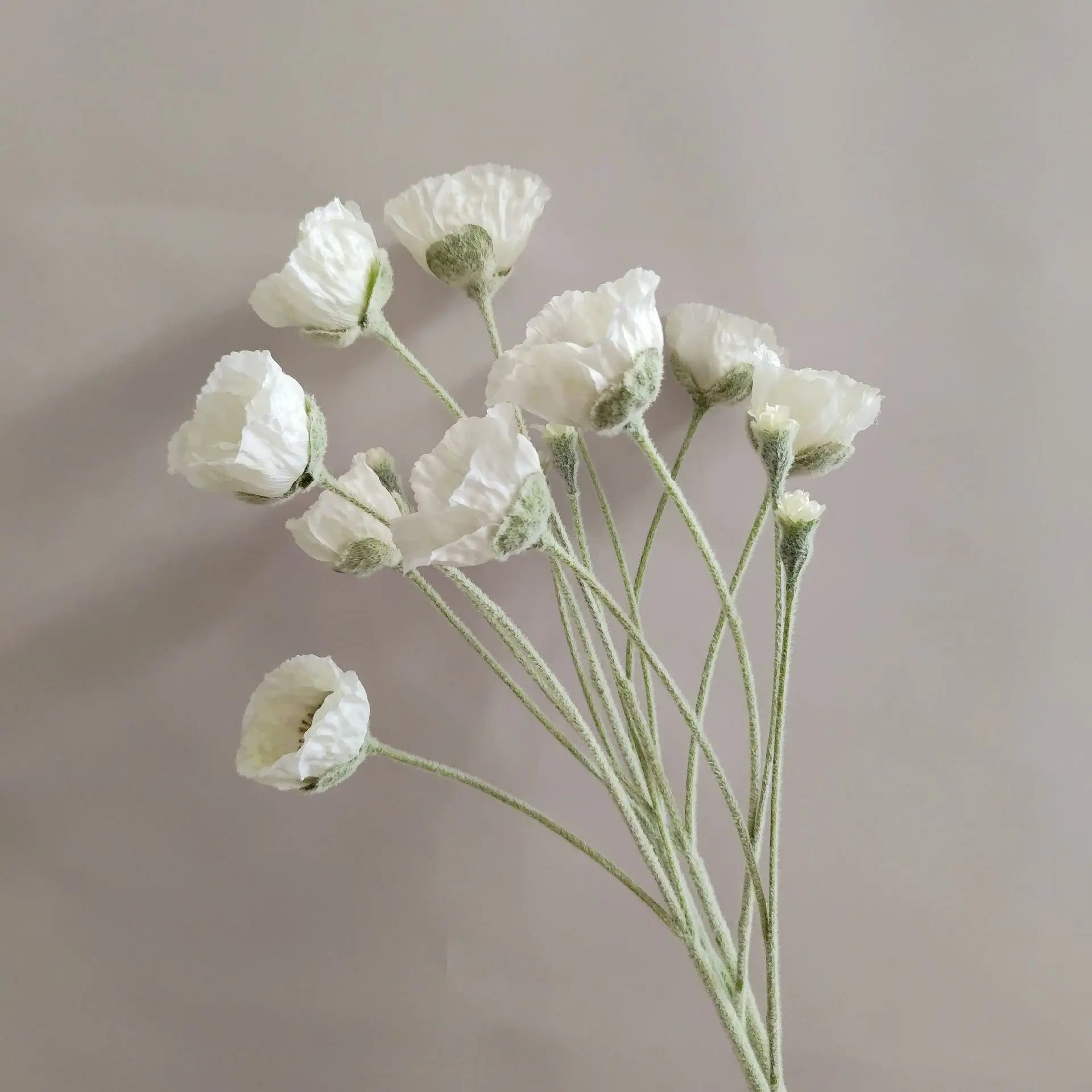 Artificial White Flower Bouquet by Mağazam featuring delicate petals and green stems