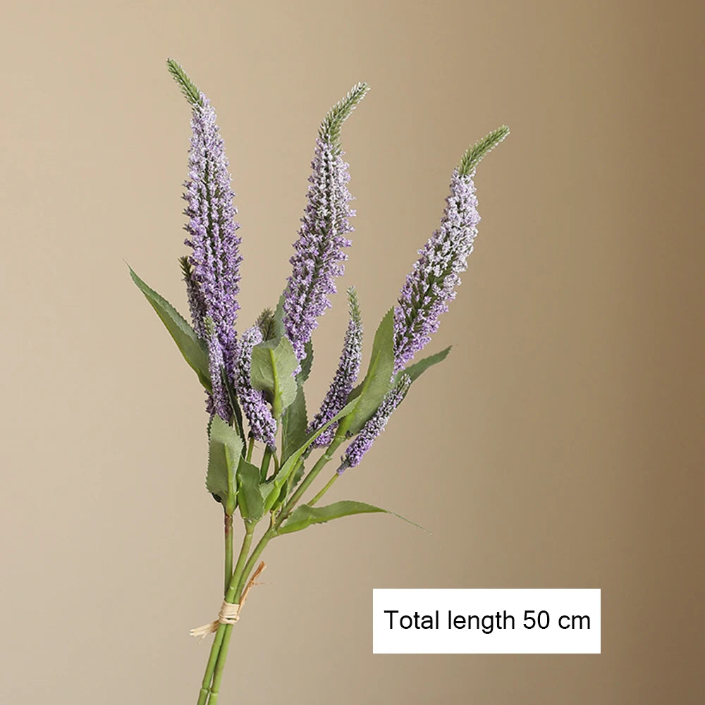 Mağazam Artificial Lavender Plant Bouquet with 50 cm Length for Home Decoration