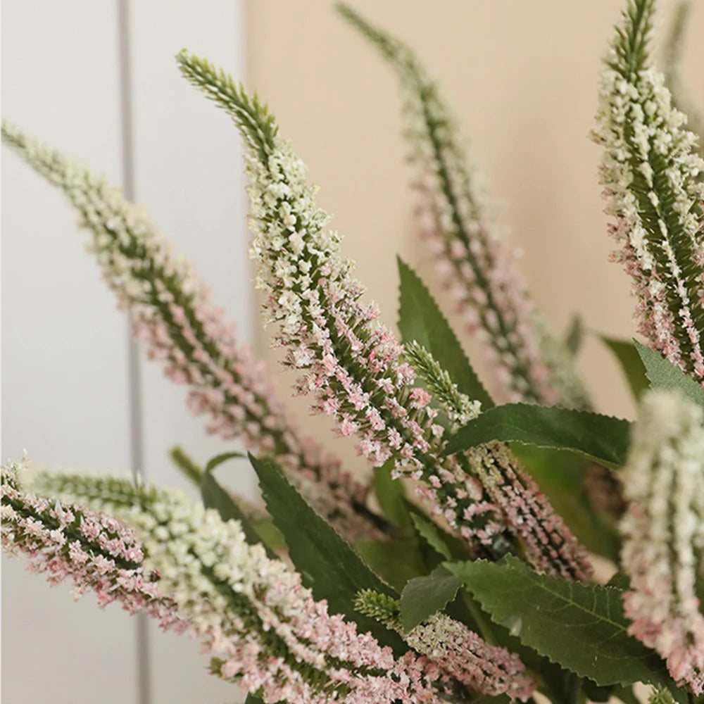 Mağazam Artificial Floral Arrangement with Pink and White Heather for Home Decor