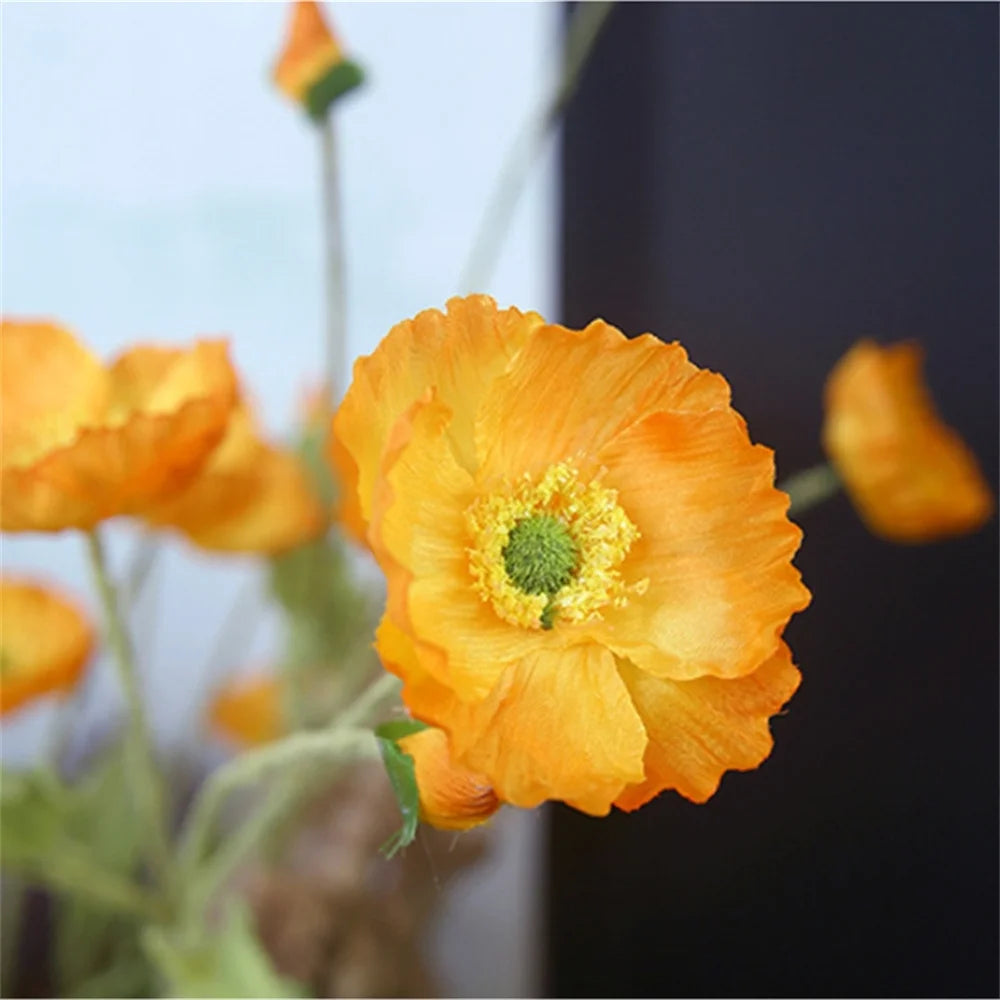 Beautiful Orange Artificial Flower Arrangement by Mağazam for Home Decor